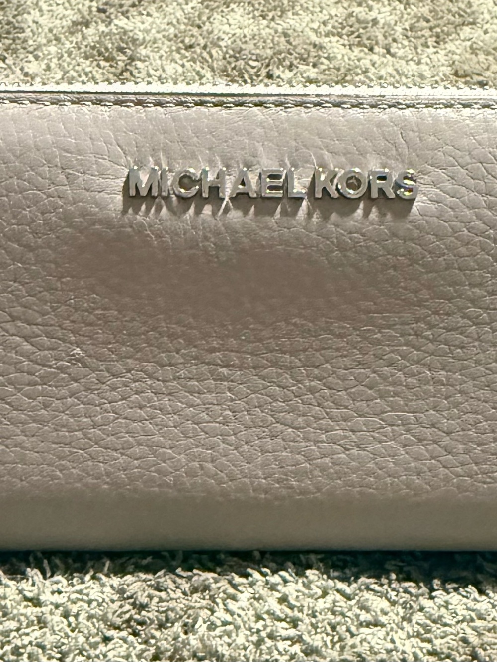 Michael Kors Light grey Leather Wallet